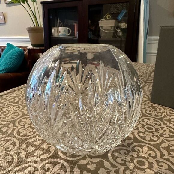 WATERFORD Crystal Archive 6” Rose Bowl Vintage New in Box Rare Signed - Picture 2 of 11